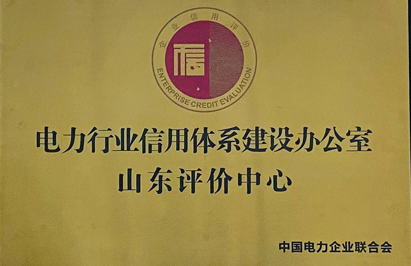 电力行业信用体系建设办公室山东评价中心
