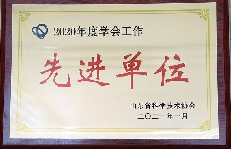 2020年度学会工作 先进单位